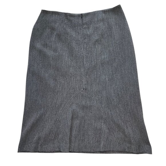 Mario Serrani Grey Tweed Pencil Skirt Size 10 - Picture 2 of 4
